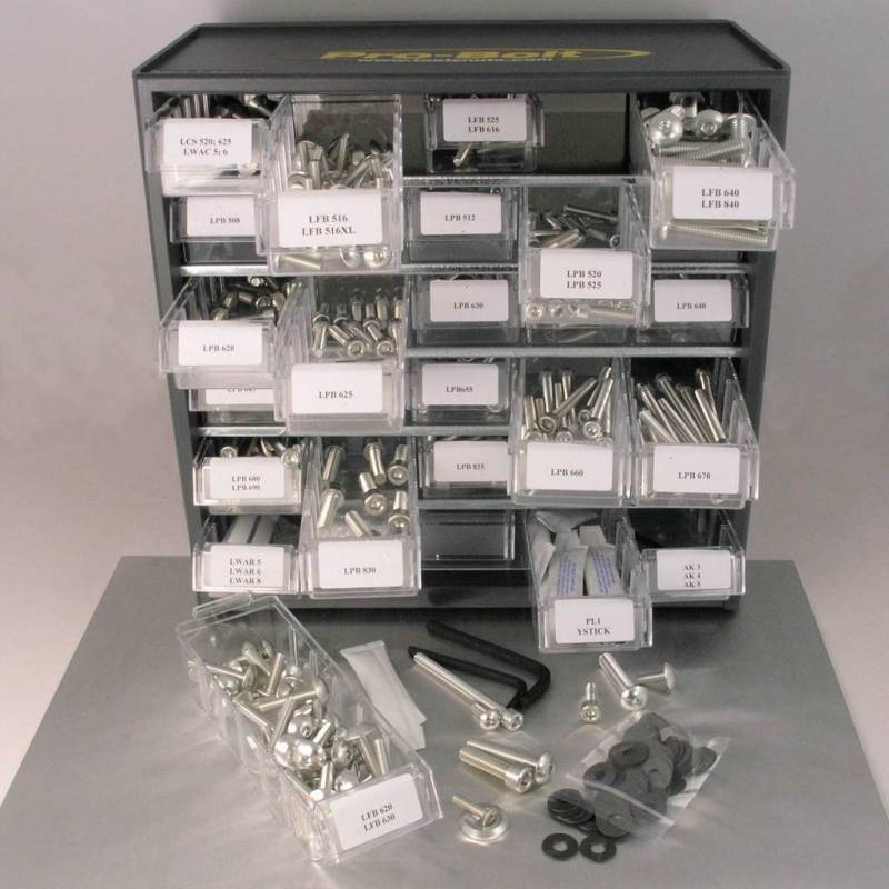 Pro-Bolt BCAB500 Aluminium Mischschrank, Lila, Werkstatt, 500 Stück, Set of 500 von Pro-Bolt