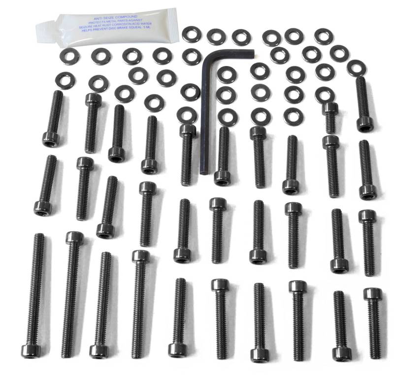 Pro-Bolt EKA234 Aluminium Motorschraubensatz für Kawasaki Z750, Schwarz von Pro-Bolt