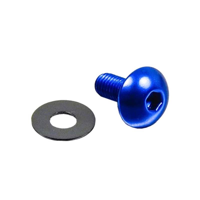 Pro-Bolt LFB512 Aluminium Domkopfschraube, M5 x 0.8mm x 12mm Blau von Pro-Bolt