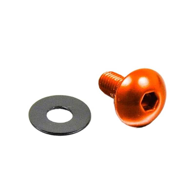 Pro-Bolt LFB512 Aluminium Domkopfschraube, M5 x 0.8mm x 12mm Orange von Pro-Bolt