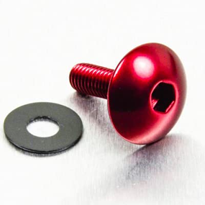 Pro-Bolt LFB516XL Aluminium Linsenkopfschraube, Rot, M5 x 0.8mm x 16mm von Pro-Bolt