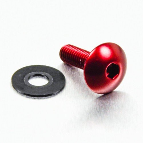 Pro-Bolt LFB620 Aluminium Linsenkopfschraube, Rot, M6 x 1.00mm x 20mm von Pro-Bolt