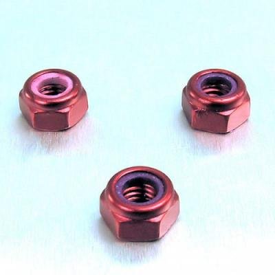 Pro-Bolt LNYN5 Aluminium Nylock-Mutter, M5, Rot von Pro-Bolt