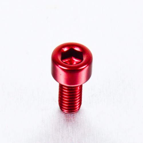 Pro-Bolt LPB510 Aluminium Inbus Schraube, Rot, M5 x 0.8mm x 10mm von Pro-Bolt