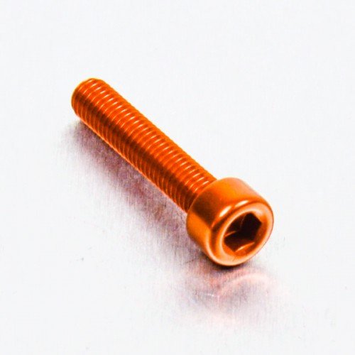 Pro-Bolt LPB525 Aluminium Inbus Schraube, Orange, M5 x 0.8mm x 25mm von Pro-Bolt