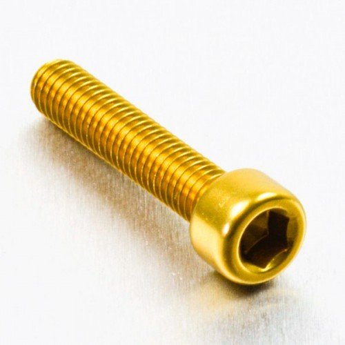 Pro-Bolt LPB630 Aluminium Zylinderkopfschraube Pro-Schraube, M6 x 1.00mm x 30mm, Gold von Pro-Bolt