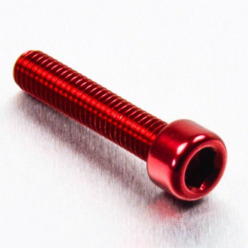 Pro-Bolt LPB630 Aluminium Zylinderkopfschraube Pro-Schraube, M6 x 1.00mm x 30mm, Rot von Pro-Bolt