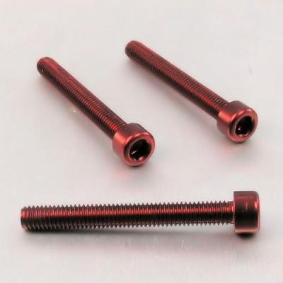 Pro-Bolt LPB650 Aluminium Zylinderkopfschraube Pro-Schraube, M6 x 1.00mm x 50mm, Rot von Pro-Bolt