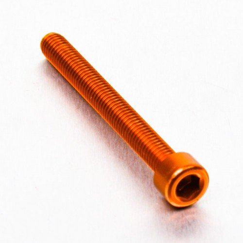 Pro-Bolt LPB655 Aluminium Zylinderkopfschraube Pro-Schraube, Orange, M6 x 1.00mm x 55mm von Pro-Bolt