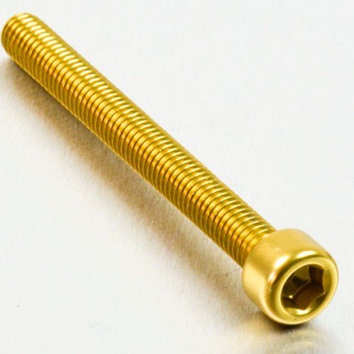 Pro-Bolt LPB660 Aluminium Zylinderkopfschraube Pro-Schraube, M6 x 1.00mm x 60mm, Gold von Pro-Bolt