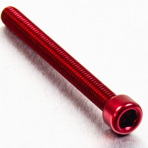 Pro-Bolt LPB660 Aluminium Zylinderkopfschraube Pro-Schraube, M6 x 1.00mm x 60mm, Rot von Pro-Bolt