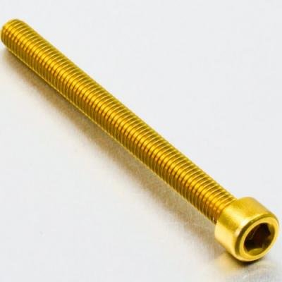 Pro-Bolt LPB670 Aluminium Zylinderkopfschraube Pro-Schraube, M6 x 1.00mm x 70mm, Gold von Pro-Bolt