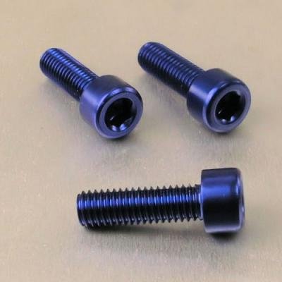 Pro-Bolt LPB825 Aluminium Zylinderkopfschraube Pro-Schraube, M8 x 1.25mm x 25mm, Blau von Pro-Bolt