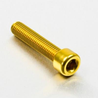 Pro-Bolt LPB840 Aluminium Zylinderkopfschraube Pro-Schraube, M8 x 1.25mm x 40mm, Gold von Pro-Bolt