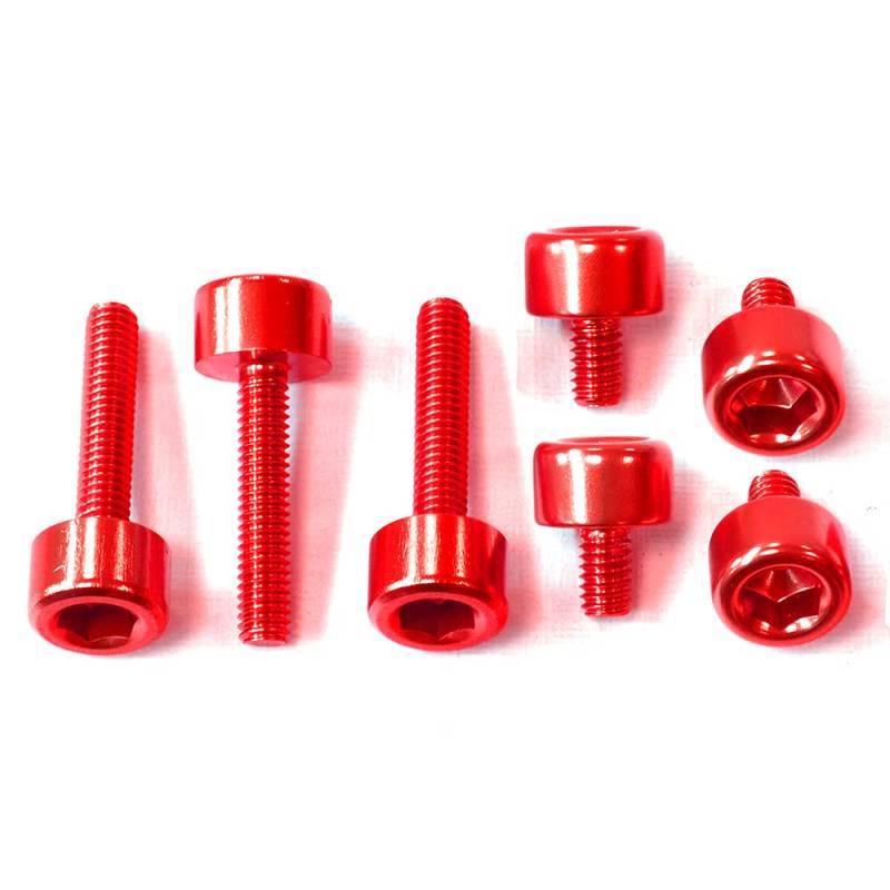 Pro-Bolt TCA190 Aluminium Tankdeckel Hardware Kit für Cagiva Canyon 500, Rot von Pro-Bolt