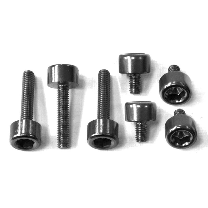 Pro-Bolt TCA250 Aluminium Tankdeckel Hardware Kit für Cagiva Raptor, Schwarz von Pro-Bolt