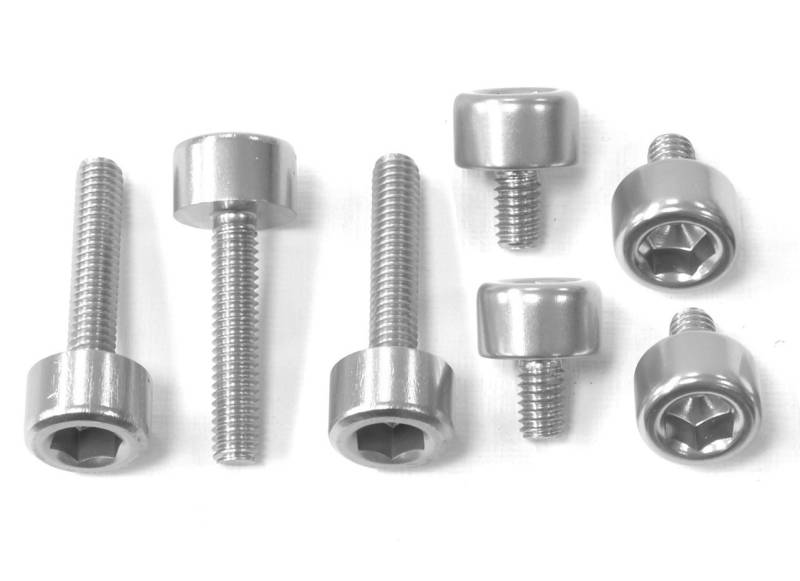 Pro-Bolt TCAG Aluminium Tankdeckel Hardware Kit für Cagiva, Silber von Pro-Bolt