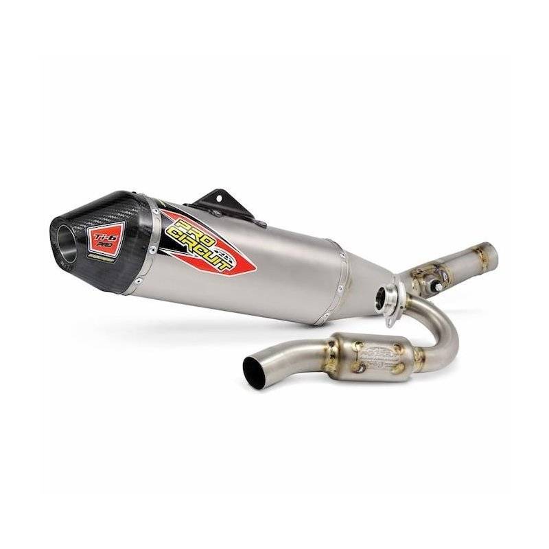 EXHAUST-T6-SS-TI-CF-YZ450F von Pro Circuit