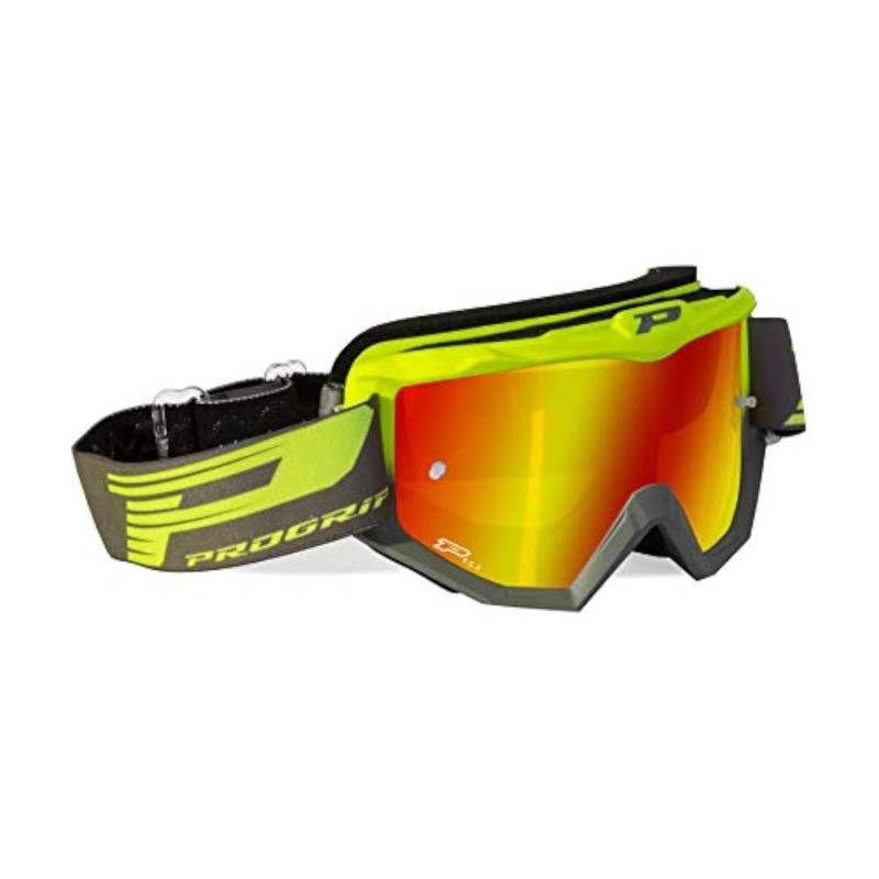 Progrip Erwachsene Goggle Atzaki, Neon/Gelb/Grau von Progrip