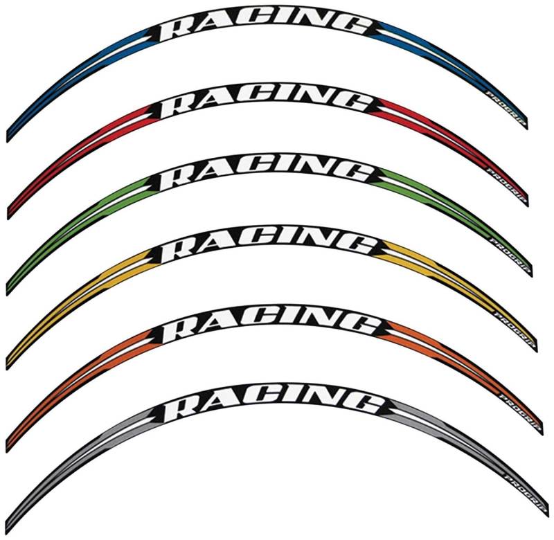 Progrip Wheel stripes, 12 stripes (3pcs per rim side), Rosa von Progrip