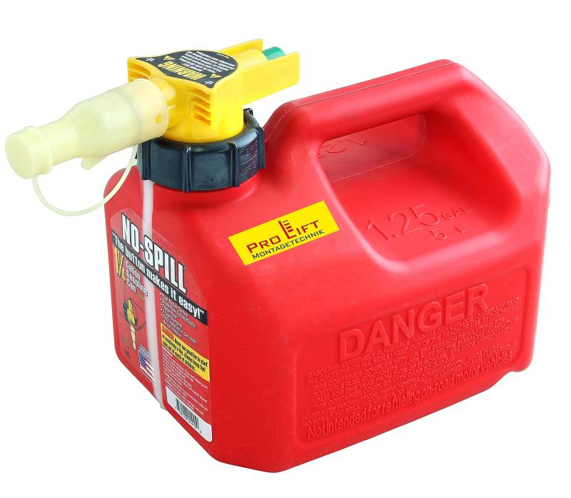 Pro-Lift-Montagetechnik No Spill Kanister Benzin Diesel 5Liter NOSPILL05J, 02340 von Pro-Lift-Montagetechnik