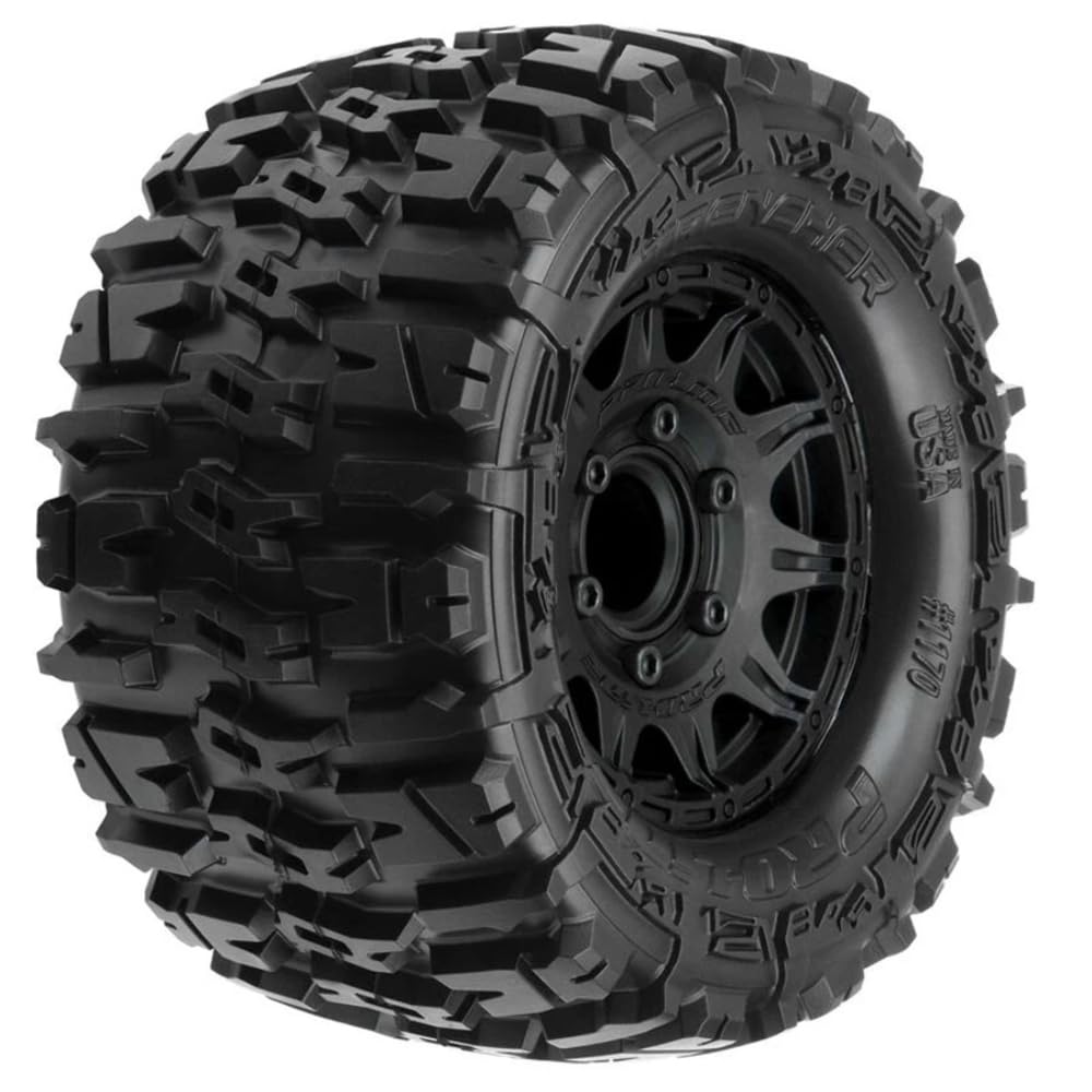 1/10 Trencher F/R 2.8" MT Tires Mounted 12mm/14mm Black Raid (2) von Pro-Line