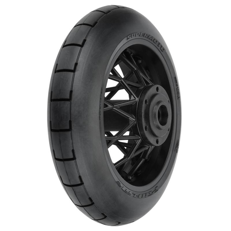 1/4 Supermoto S3 Motorcycle Rear Tire MTD Black (1): PROMOTO-MX von Pro-Line