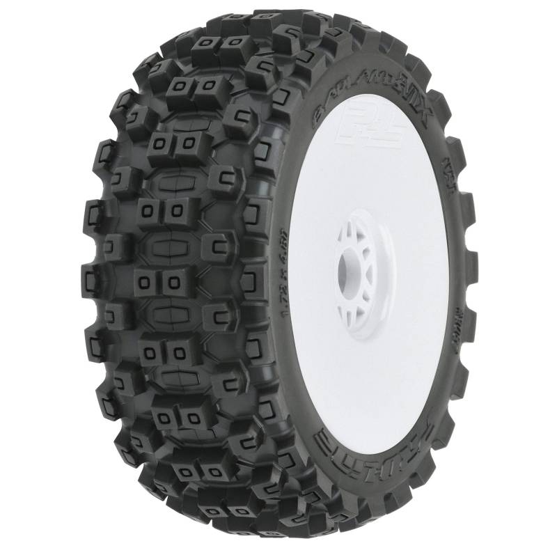 Pro-Line 1/8 Badlands MX M2 Front/Rear Buggy Tires Mounted 17mm White (2) von Pro-Line