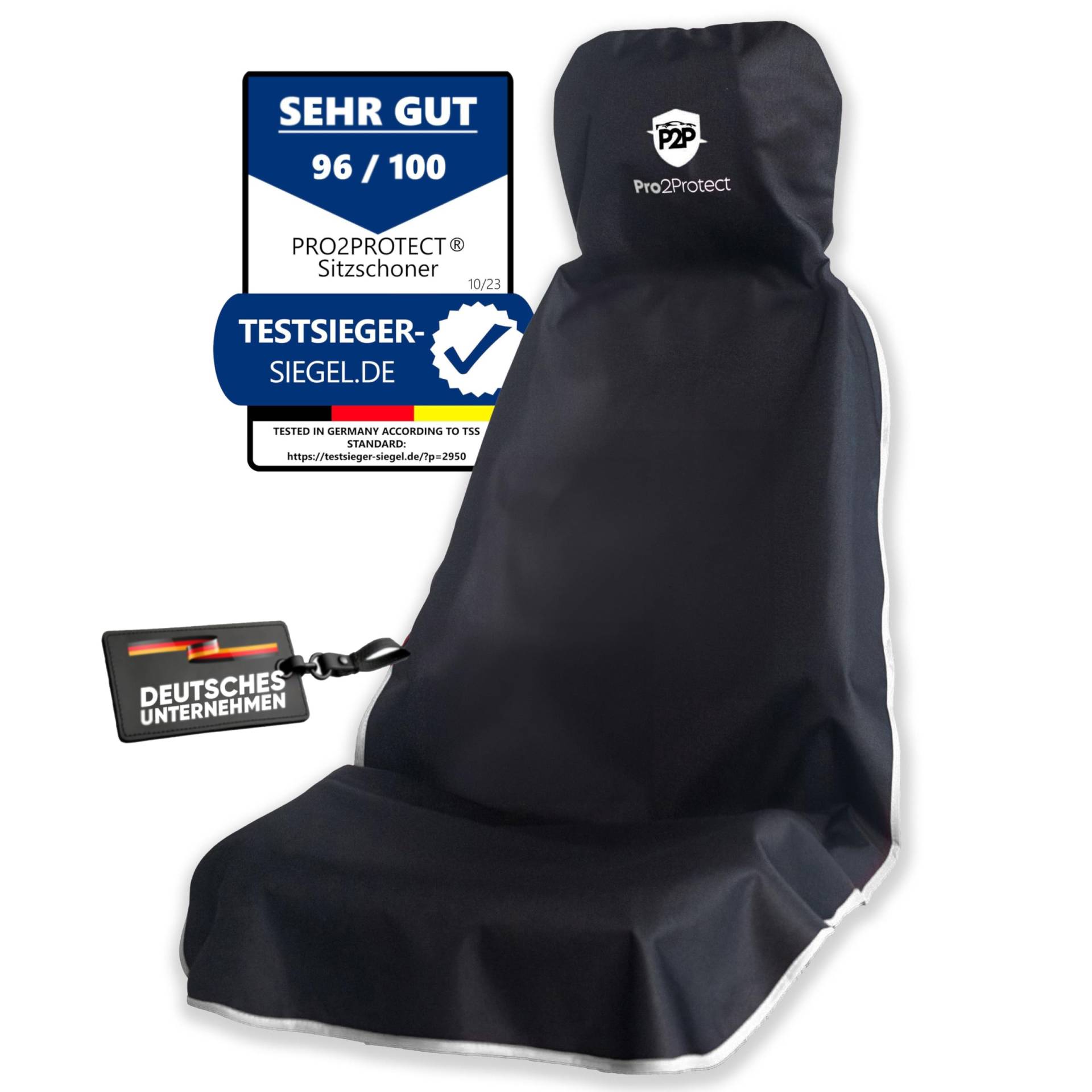 Pro2Protect (2X Test SEHR GUT) Auto Sitzbezüge, Sitzauflage, Sitzschoner, Autositzschoner, Autositzbezüge, Sitzbezug für Vordersitze, Autositzauflage Schonbezug Autositz vorne, Auto Innenraum Zubehör von Pro2Protect