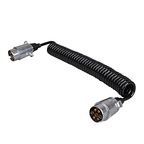 ProPlus Spiralkabel 4,5M mit 2X Stecker 7-polig Metall von ProPlus