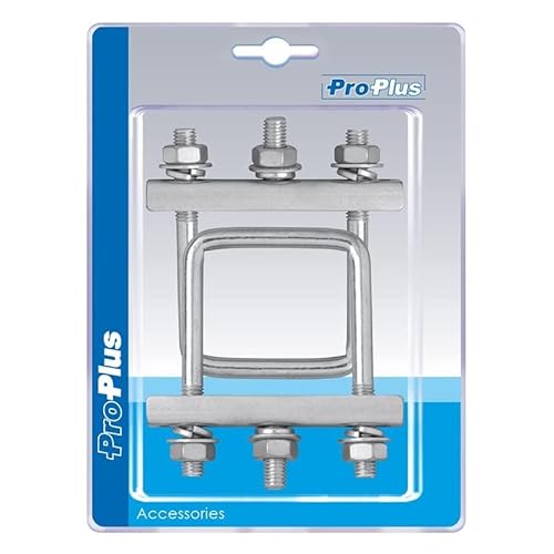 ProPlus U-Bügel eckig 60mm für Klemmschelle Set von 2 Stück im Blister von ProPlus