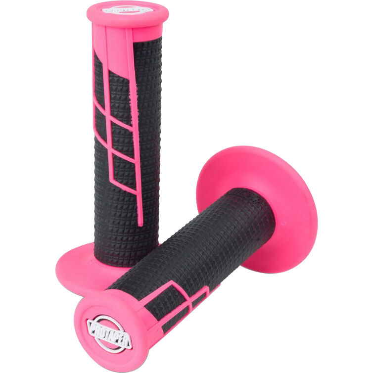 ProTaper Clamp-On Griffe Half Waffle neon pink/schwarz von ProTaper