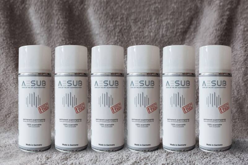 AESUB Scan-Spray, weiß, 400 ml, 6 Dosen von ProTuning