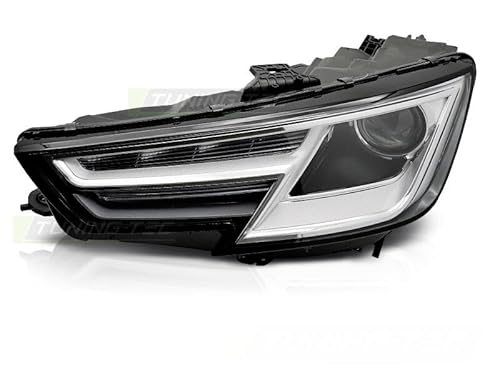 DRL Xenon-Scheinwerfer, schwarz, linke Seite, TYC, passend für Audi A4 B9 15–19 von ProTuning