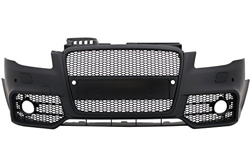 KITT Front-Stoßstange mit Kühlergrill für Audi A4 B8 (2004-2008), FBAUS4B7RS4B/1017651, schwarzes Design von ProTuning