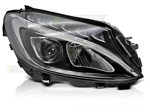 LED-Scheinwerfer, schwarz, rechte Seite, TYC, passend für Mercedes W205 14–18 von ProTuning