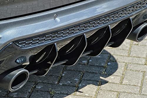 Performance Rear Bumper diffuser addon with ribs/fins For Kuga MK2 C520 + Escape MK3 2016-2019 Facelift von ProTuning