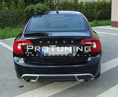 SPORT DESIGN HINTER BUMPER Diffusor (Auspuff auf beiden Seiten) für S60 / V60 2010-2014 von ProTuning