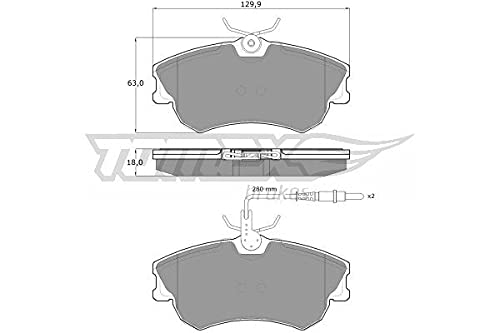 Procodis Frankreich PF1347 Bremsbelagsatz, Scheibenbremse von Procodis France