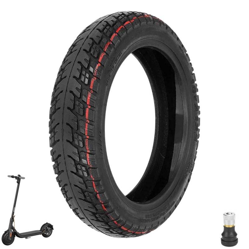 Prodrocam 250 x 54 E Scooter Reifen Tubeless 10 Zoll für Xiaomi 4 Pro, 10 x 2,125 Vakuum Reifen für Ninebot F20 F25 F30 F40 Elektroroller Schlauchlose, mit Ventil (Selbstreparatur Schlauchlos-1 Stück) von Prodrocam