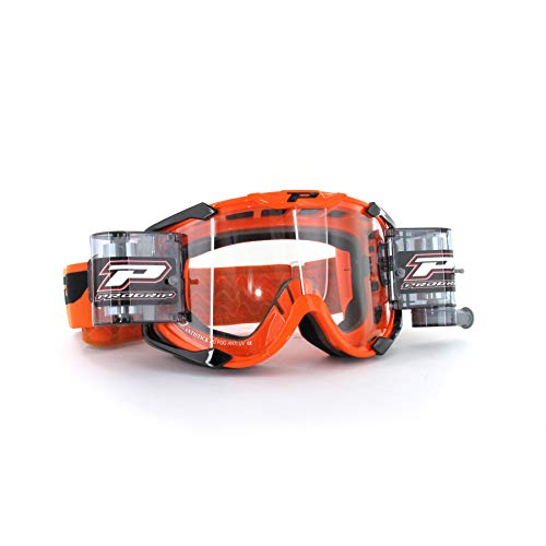 Progrip 3400 Goggle Menace XL Roll Off (Erwachsene, Orange) von Progrip