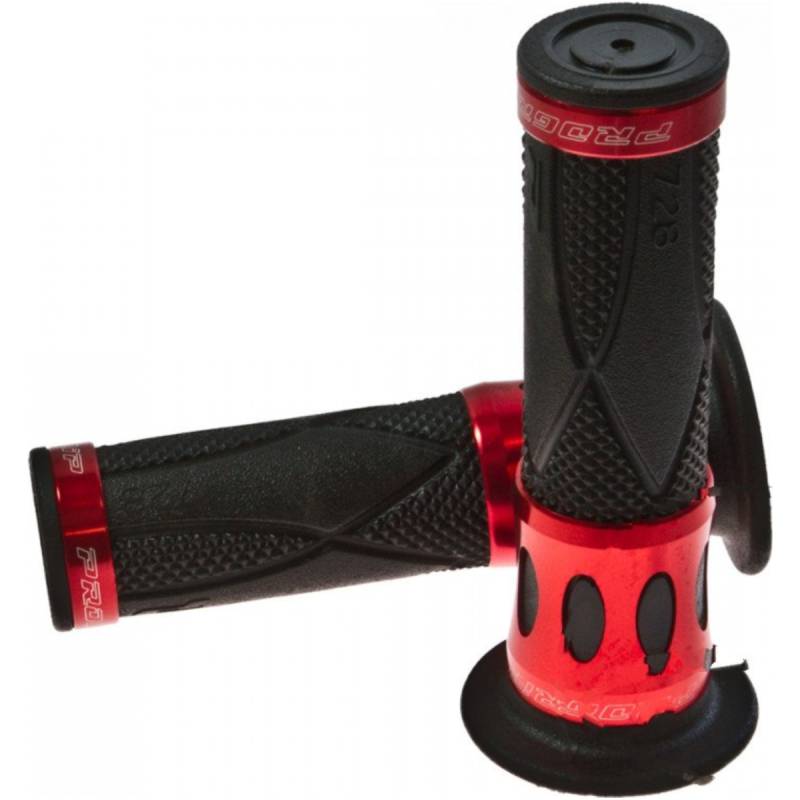 Progrip pa072800crro lenkergriffe griffgummi schwarz/rot alu von Progrip