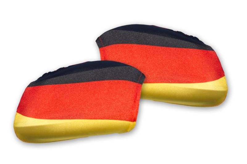 2 x 2er Set Auto Aussenspiegel Fahne Deutschland, Germany, Spiegelflagge, Autospiegelfahne, 2 Paar von Promo Trade