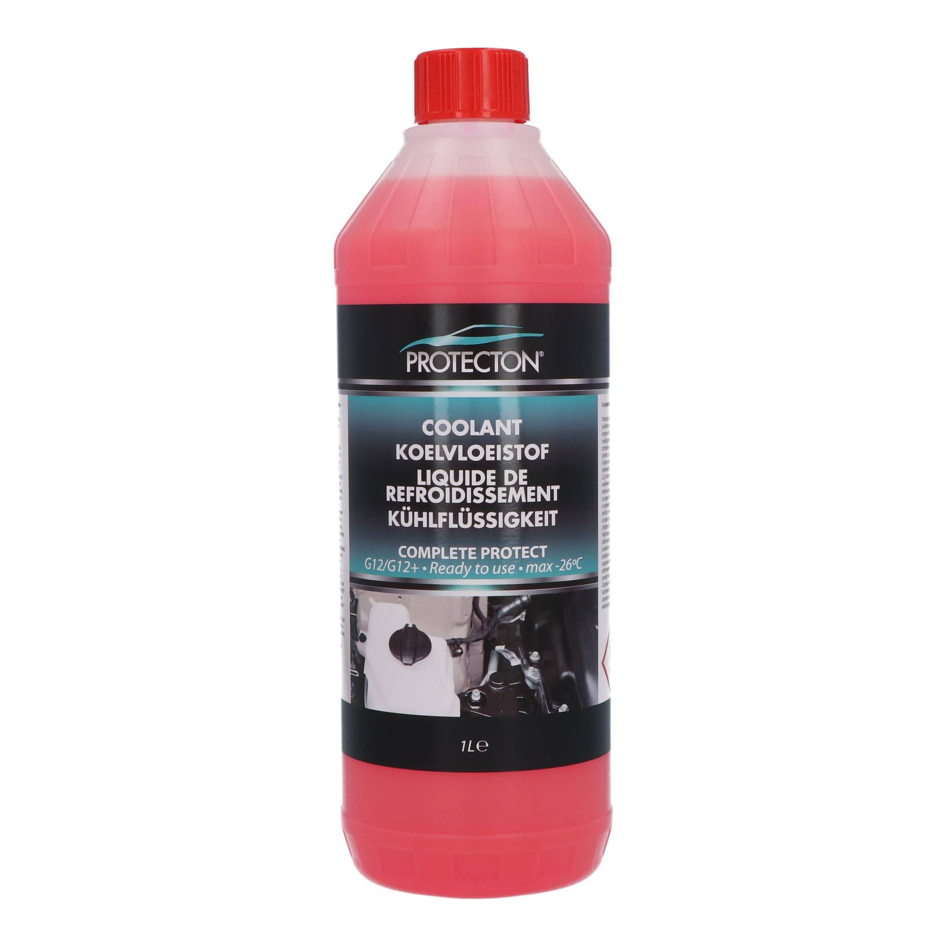 Protecton 'Complete Protect' Kühlflüssigkeit RTU G12/G12+ -26°C 1-Liter gebrauchsfertig, Rosa von Protecton