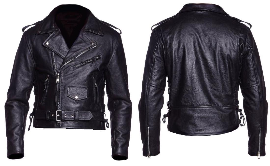 Protectwear Motorradlederjacke Chopperjacke, Schwarz, 68 von Protectwear