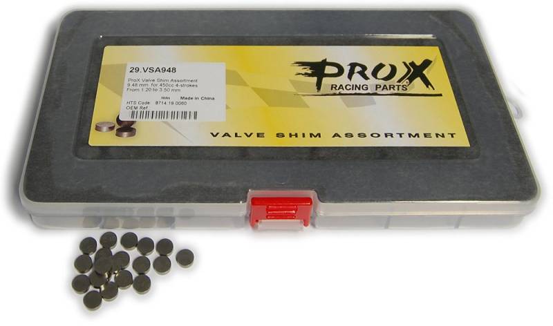 Prox Racing Parts 29.VSA948 Ventil-Unterlegscheiben-Set, 9,48 mm, Größe 1,20 mm - 3,50 mm dick von Prox Racing Parts