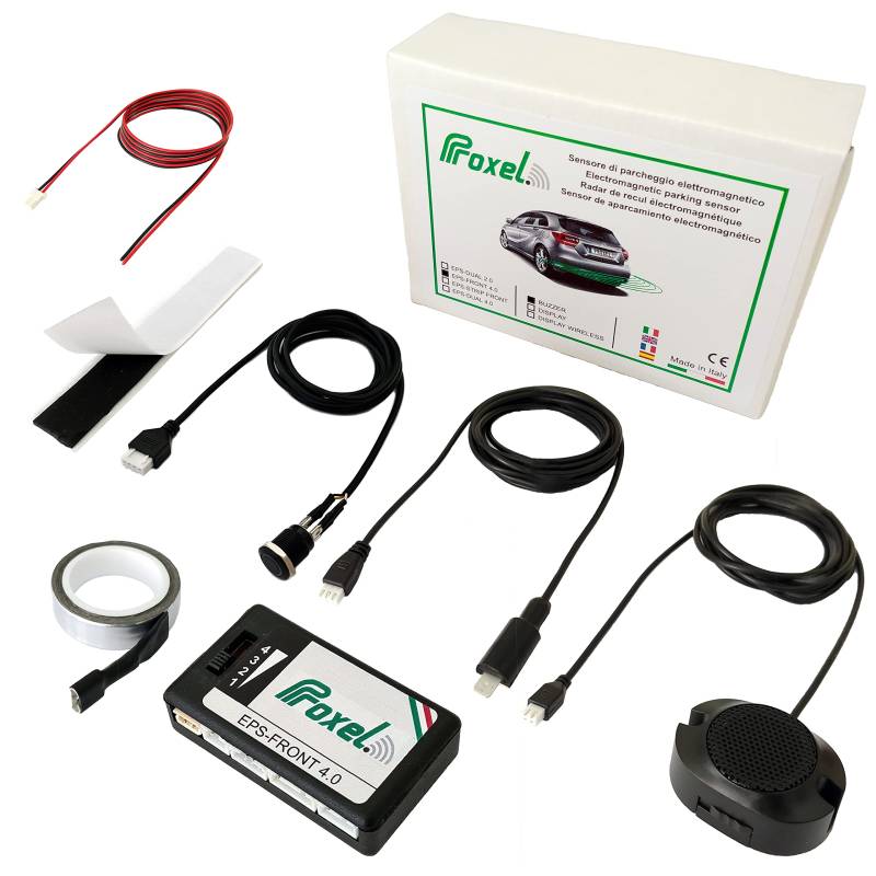 Proxel - Unsichtbare Elektromagnetische Parksensoren, Vorne, EPS-FRONT 4.0, ohne Bohren der Stoßstange, Universell und Original-Kit von Proxel