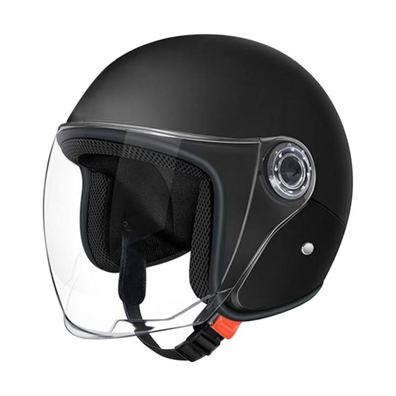 Roller Helm Helm Mopedhelm Herren Und Damen Motorradhelm Mit Schutzbrille, Jethelm Roller-Helm Scooter-Helm Moped Mofa-Helm Chopper von Proypiax