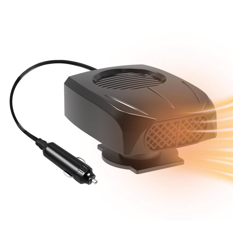 Pruojhw Tragbare Heizung fürs Auto, 12-Volt-Heizung fürs Auto,Auto-Defroster, 360 Grad drehbar, schnelles Aufheizen | 12V Defogger Auto-Camping-Heizung mit 2 einstellbaren Temperaturen für den Winter von Pruojhw