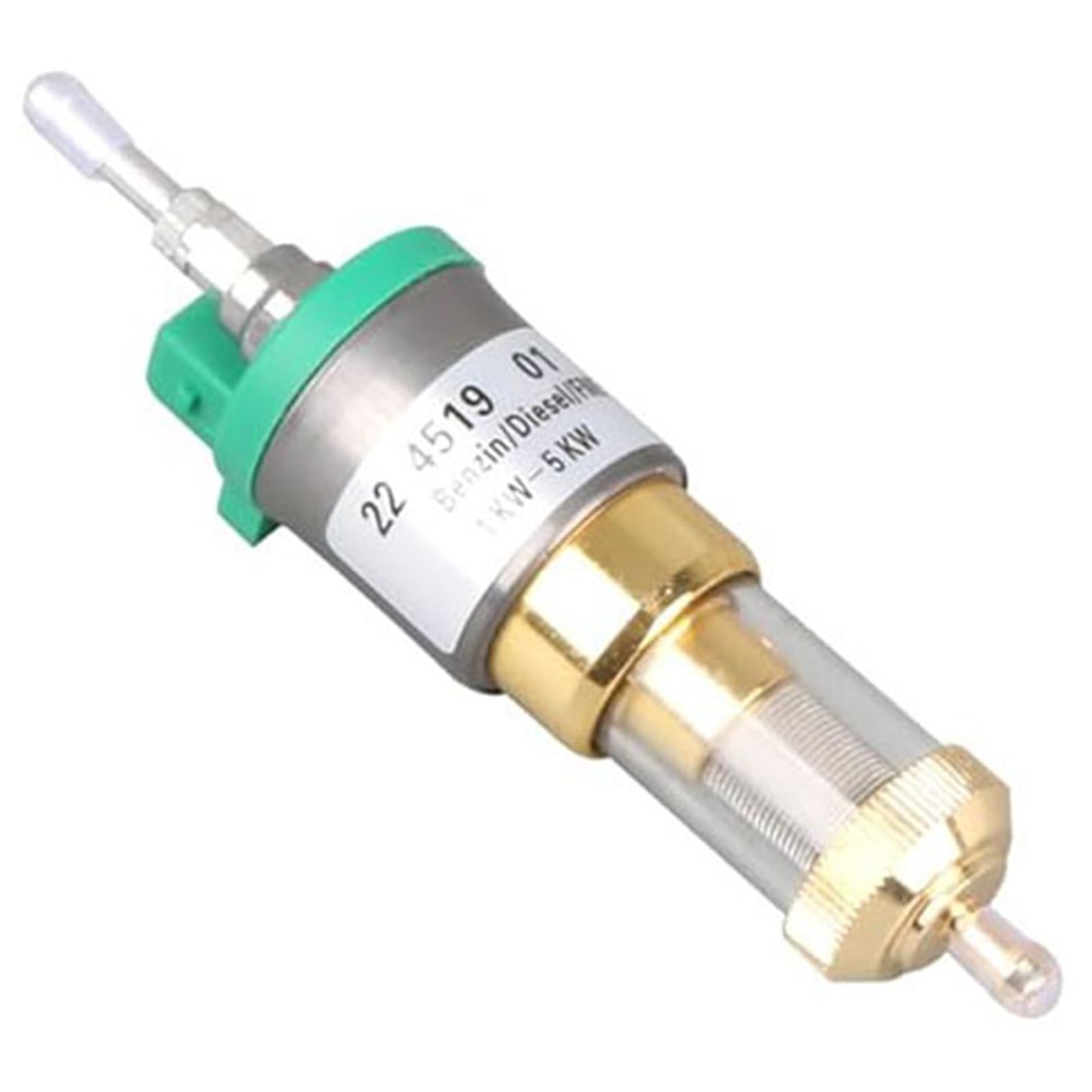 Heizungskraftstoffpumpe, abnehmbare und waschbare elektronische Impulspumpe mit Doppelfilter, Luftheizungsöl-Kraftstoffpumpensatz für 1-kW- bis 5-kW-Motoren(24v-22ml) von Psyfwznkny